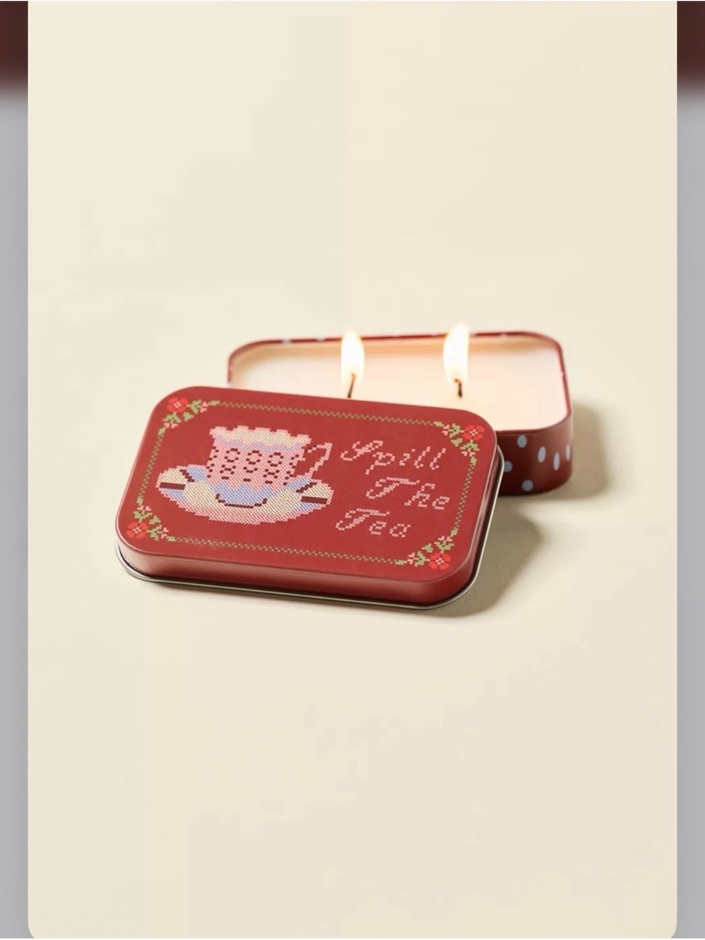 Urban Outfitters sentiments exclusive Tin Scented Candle